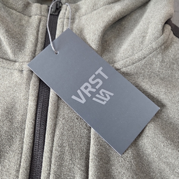 VRST Men's Medium Pinnacle Polar Fleece Zip Up Hoodie Jacket Warm Pewter New - Picture 3 of 15